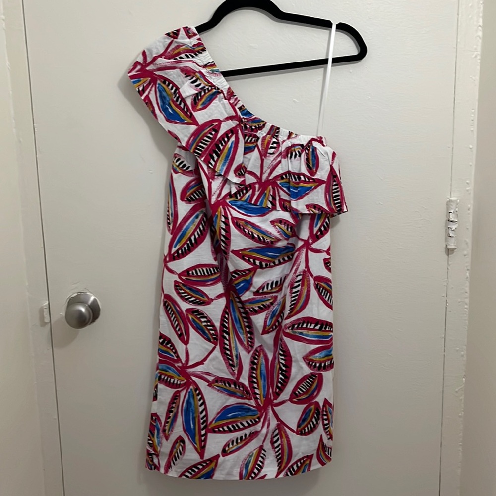 J Crew - Asymmetric Linen Dress